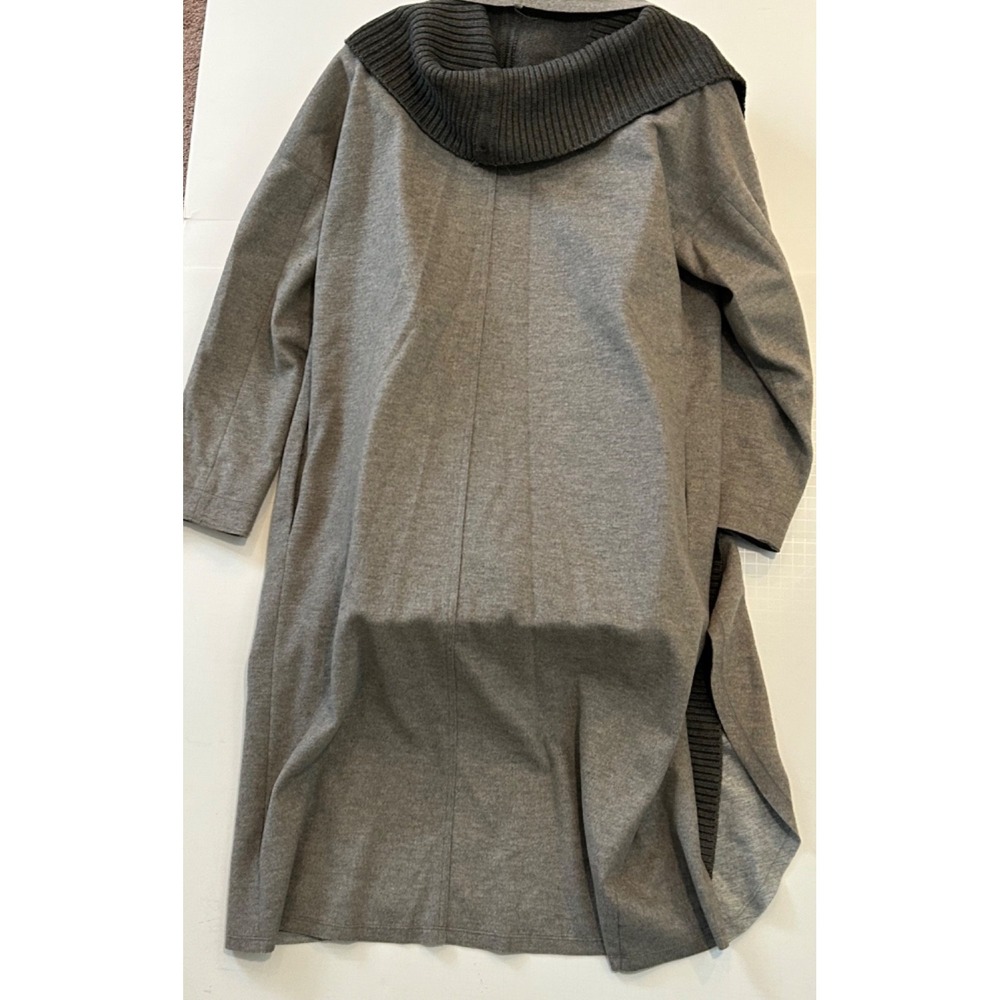 SOSKEN Brandy Waterfall Woll Blend Coat in Gray Sz M - Picture 11 of 15